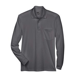 CORE365 Pinnacle Performance Long Sleeve Piqu Polo with Pocket / Carbon